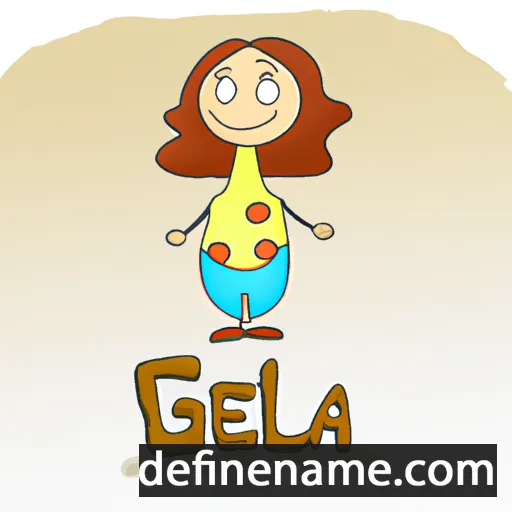 cartoon of the name Gela