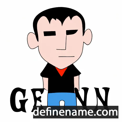 cartoon of the name Gen