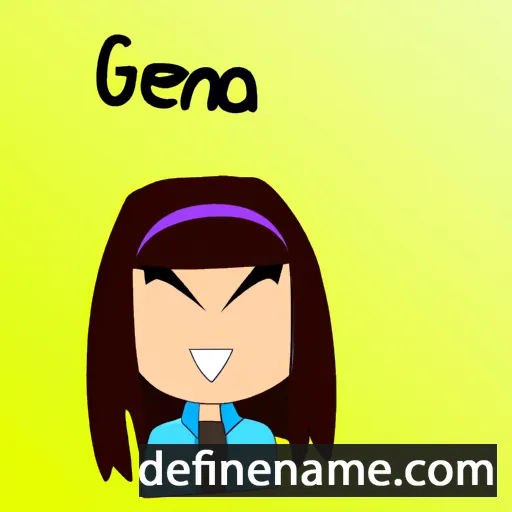 cartoon of the name Gena