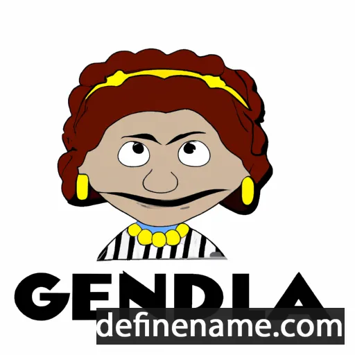 Genilda cartoon