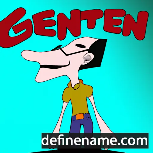 cartoon of the name Genti