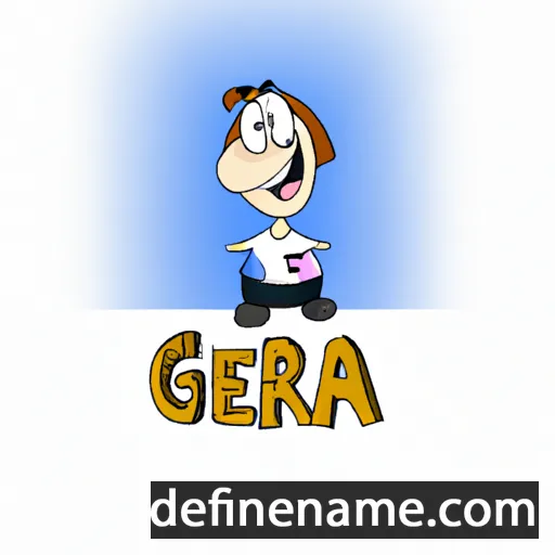 cartoon of the name Gera