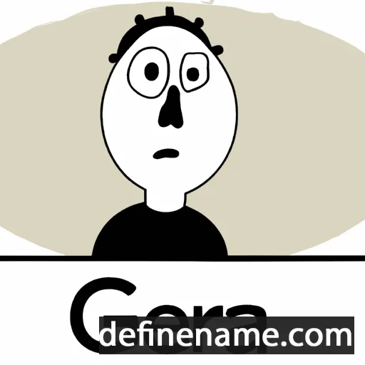 cartoon of the name Gera