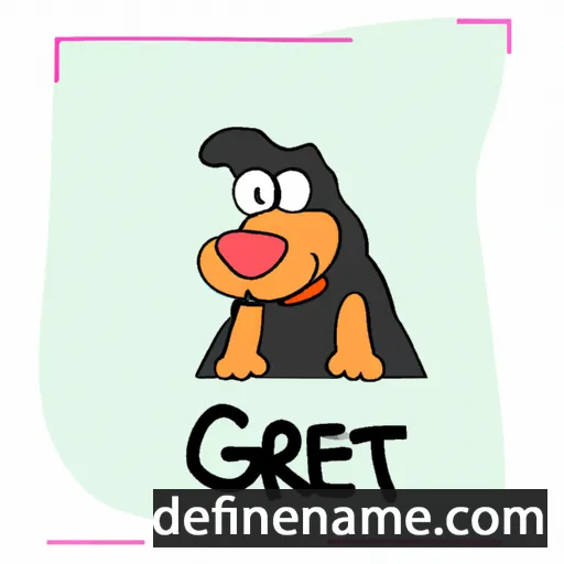 cartoon of the name Gerti