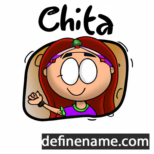 cartoon of the name Ghita