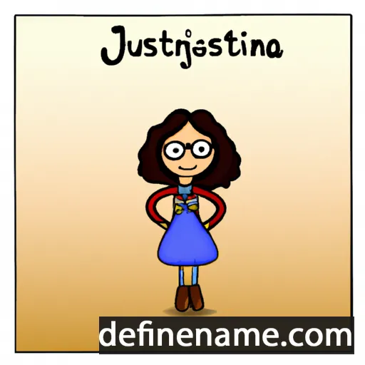 Ghjustina cartoon