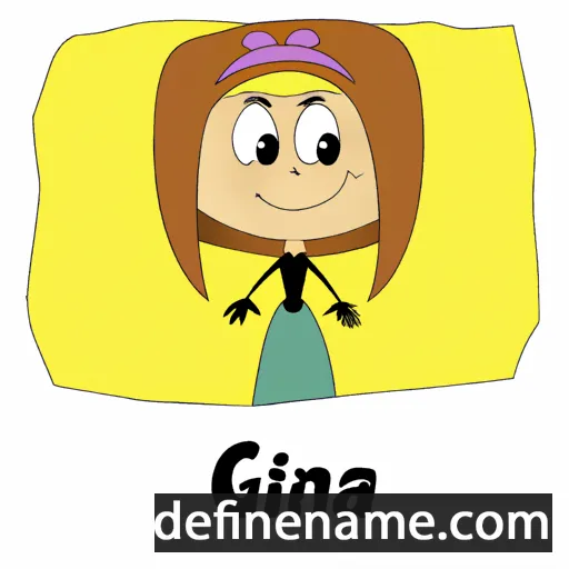 cartoon of the name Gina