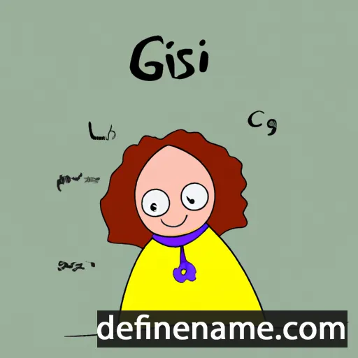 Gíslína cartoon