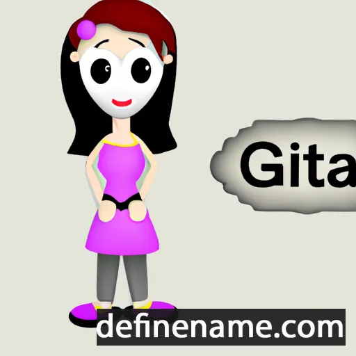 cartoon of the name Gita