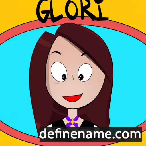 Gloriane cartoon