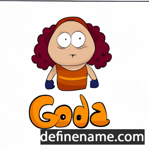 cartoon of the name Goda