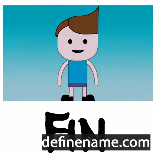 cartoon of the name Finn