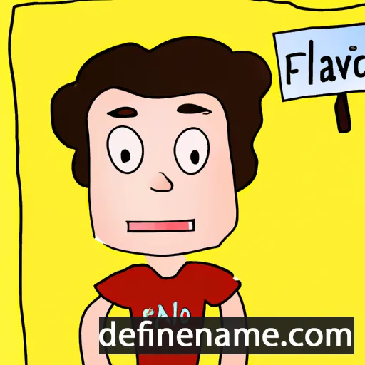 Flávio cartoon