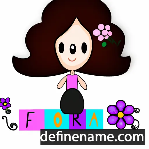 Flóra cartoon