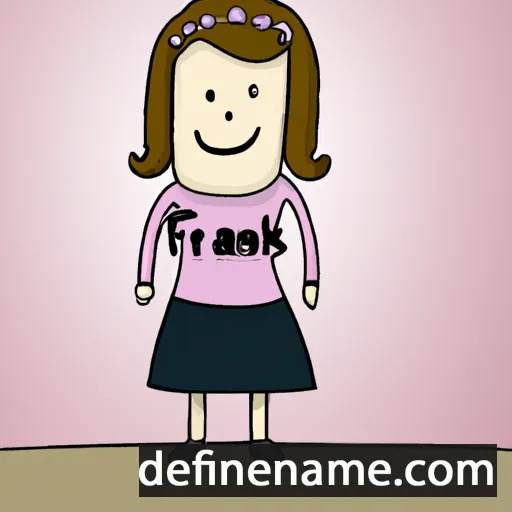 cartoon of the name Franka