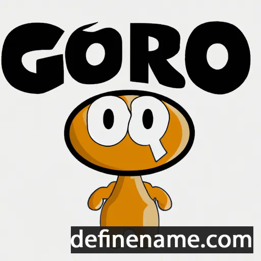 cartoon of the name Goro