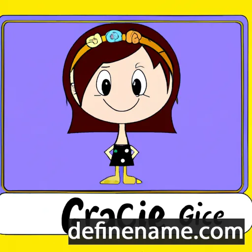 cartoon of the name Graci