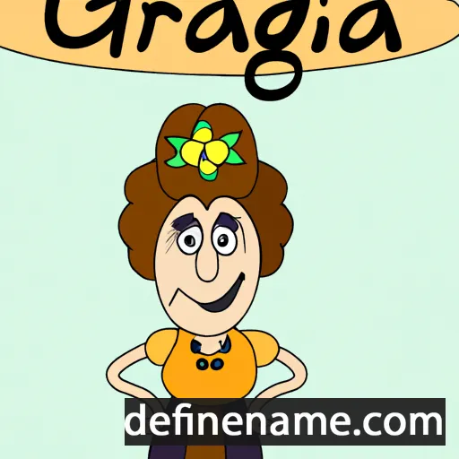 Gracjana cartoon