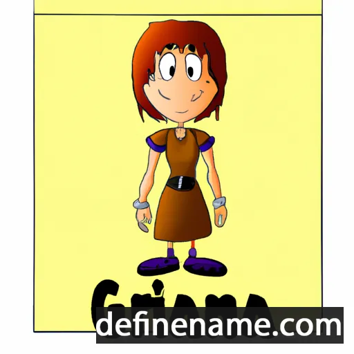 cartoon of the name Grania