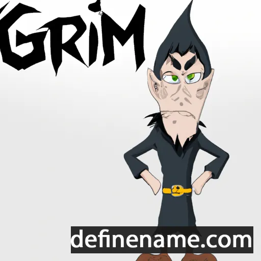 Grímr cartoon