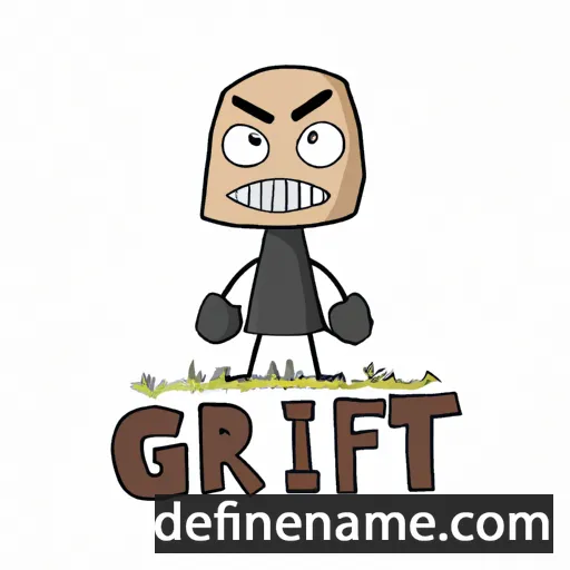 cartoon of the name Grit