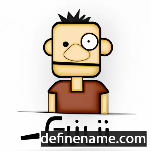 cartoon of the name Gui