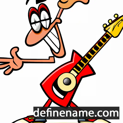 Guitar cartoon