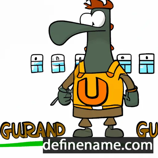 cartoon of the name Gundhard