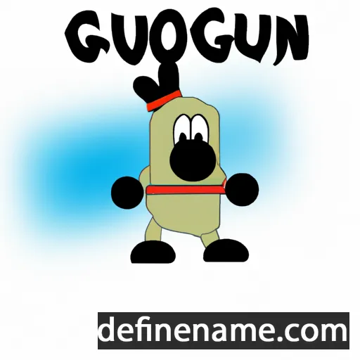 Gunlög cartoon