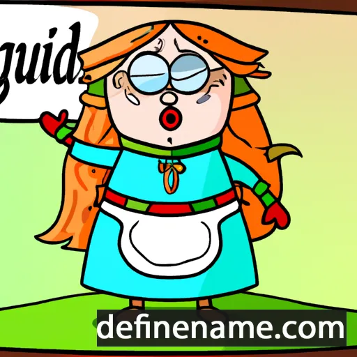 Guðmundína cartoon