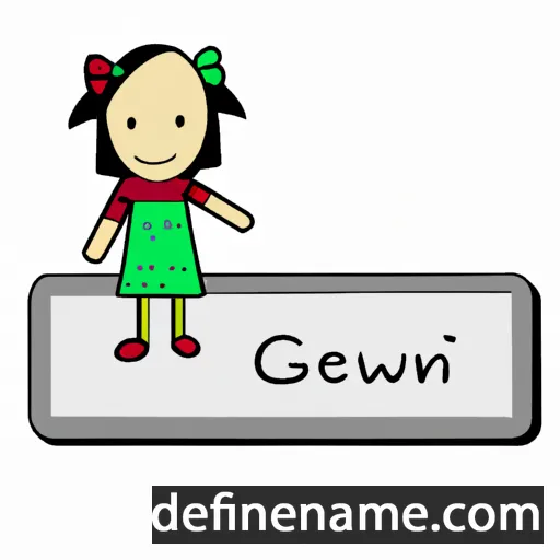 Gwennol cartoon