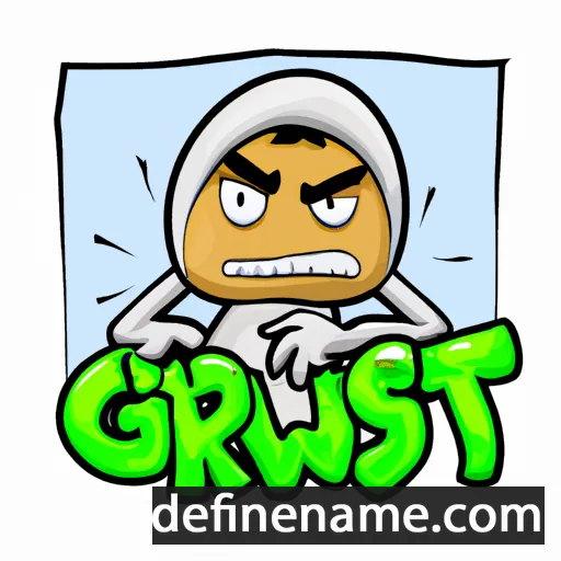 Gwrwst cartoon