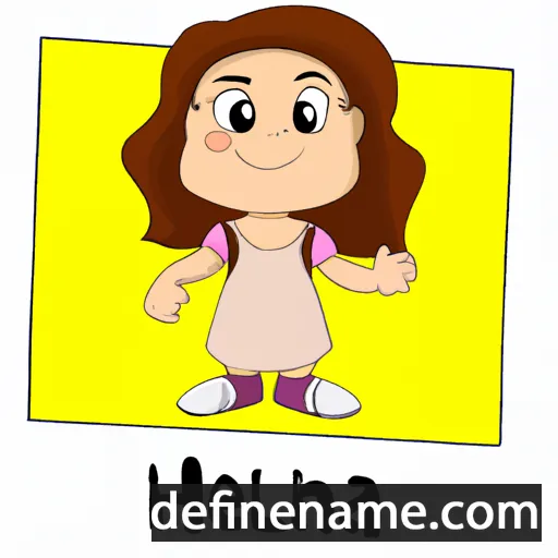 cartoon of the name Halena