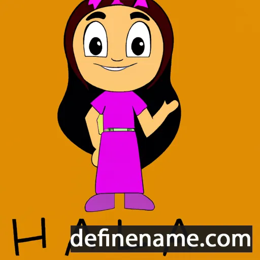 cartoon of the name Halia