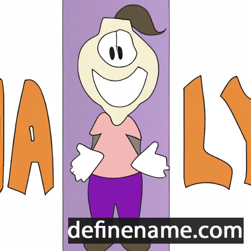 cartoon of the name Hally