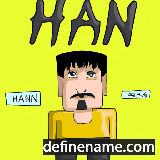 cartoon of the name Han