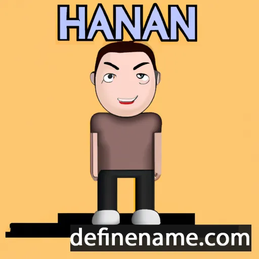 cartoon of the name Han