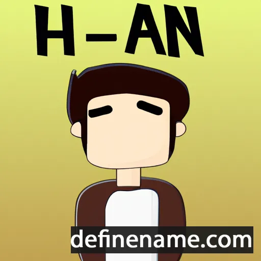 cartoon of the name Han