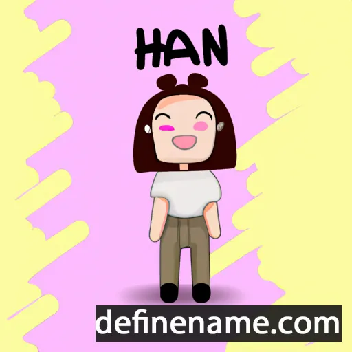 cartoon of the name Hani