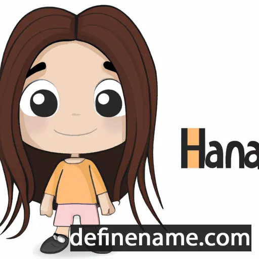 cartoon of the name Hania