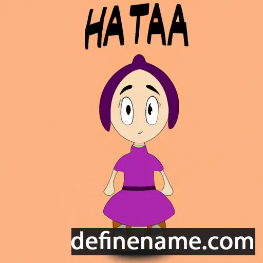 cartoon of the name Hanta