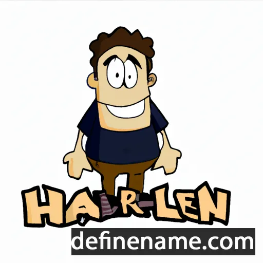 Harlen cartoon