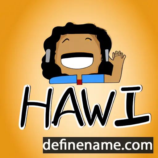 cartoon of the name Hawi