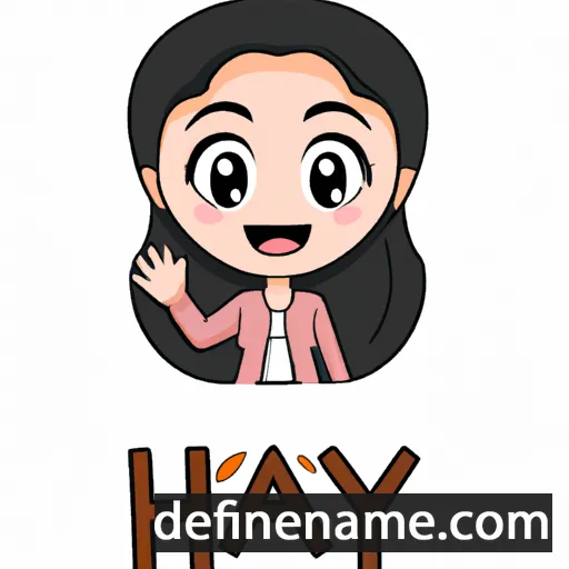 cartoon of the name Haya