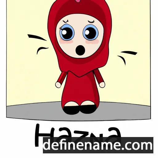 Hazana cartoon