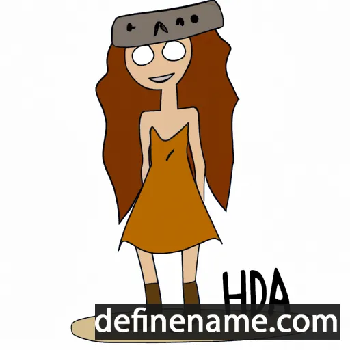 cartoon of the name Hedva