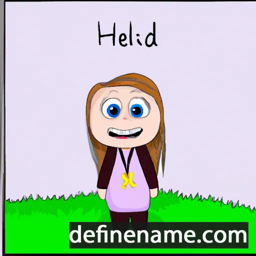 Heiðdís cartoon