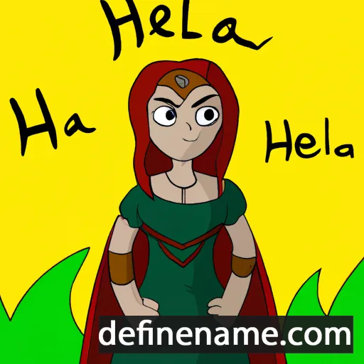 cartoon of the name Hela