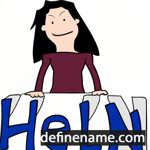 cartoon of the name Helin