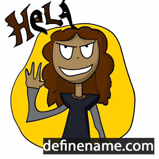 cartoon of the name Hella